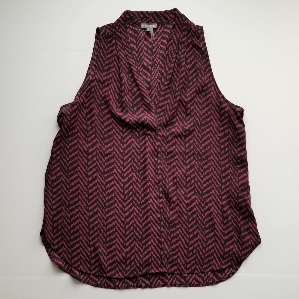 Vince Camuto Size L Sleeveless Blouse EUC